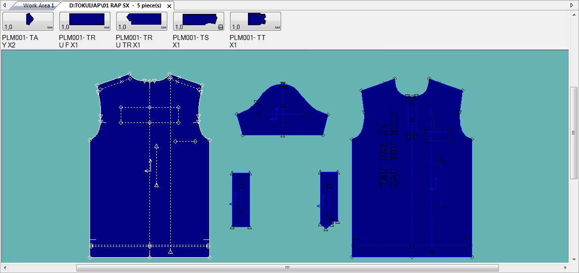 Thiết kế rập THUN CỔ TRỤ (KHÁCH HÀNG JAPAN)